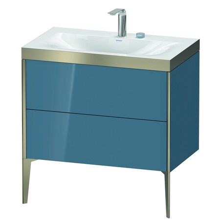 Duravit Xviu C-Bonded Set Floorstanding Stone Blue High Gloss XV4710EB147P